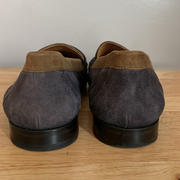 Men’s Mezlan Two-Tone Suede Penny Loafers - Picture 4 of 10